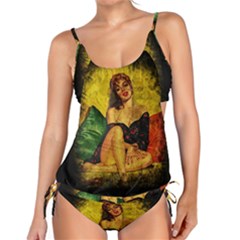 Pin Up Girl  Tankini Set by Valentinaart