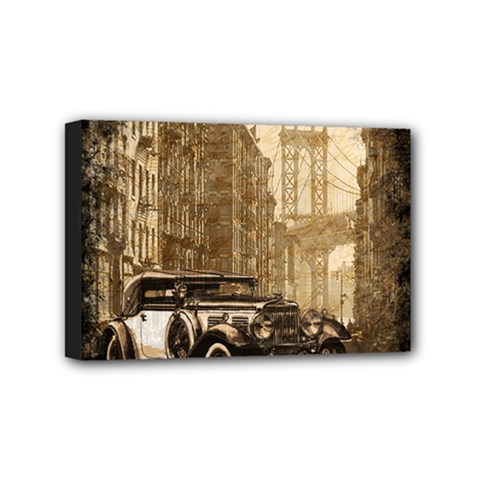 Vintage Old Car Mini Canvas 6  X 4  by Valentinaart