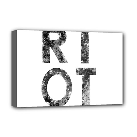 Riot Deluxe Canvas 18  X 12   by Valentinaart