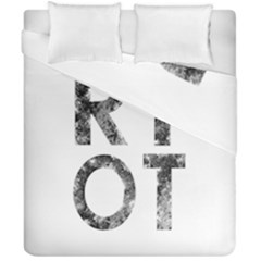 Riot Duvet Cover Double Side (california King Size) by Valentinaart