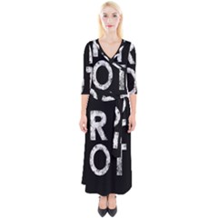 Riot Quarter Sleeve Wrap Maxi Dress by Valentinaart