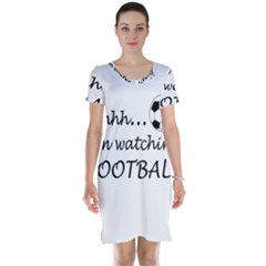 Football Fan  Short Sleeve Nightdress by Valentinaart