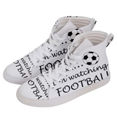 Football Fan  Men s Hi-top Skate Sneakers by Valentinaart