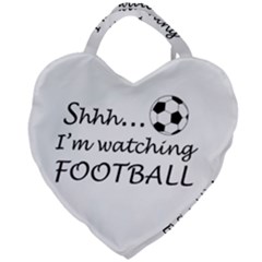 Football Fan  Giant Heart Shaped Tote by Valentinaart