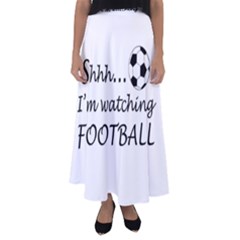 Football Fan  Flared Maxi Skirt by Valentinaart