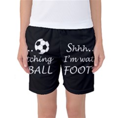 Football Fan  Women s Basketball Shorts by Valentinaart