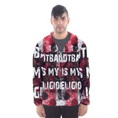 Football Is My Religion Hooded Wind Breaker (men) by Valentinaart