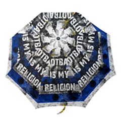 Football Is My Religion Folding Umbrellas by Valentinaart