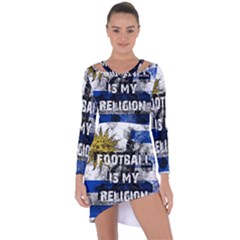 Football Is My Religion Asymmetric Cut-out Shift Dress