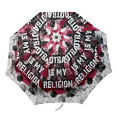 Football Is My Religion Folding Umbrellas by Valentinaart