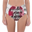 Football is my religion Reversible High-Waist Bikini Bottoms View1