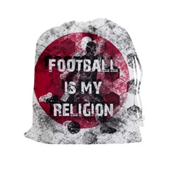 Football is my religion Drawstring Pouches (XXL)