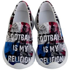 Football Is My Religion Kid s Lightweight Slip Ons by Valentinaart