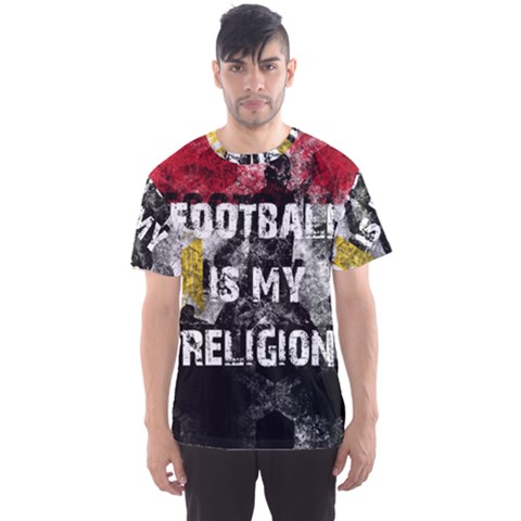 Football Is My Religion Men s Sports Mesh Tee by Valentinaart