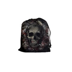 Skull Drawstring Pouches (small)  by Valentinaart