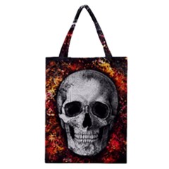 Skull Classic Tote Bag by Valentinaart