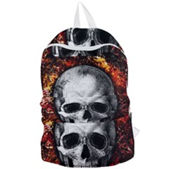 Skull Foldable Lightweight Backpack by Valentinaart