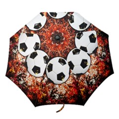 Football  Folding Umbrellas by Valentinaart