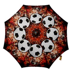 Football  Hook Handle Umbrellas (medium) by Valentinaart