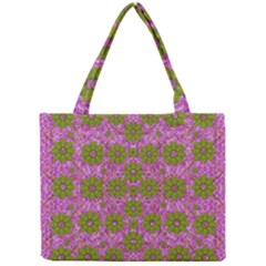 Paradise Flowers In Bohemic Floral Style Mini Tote Bag by pepitasart