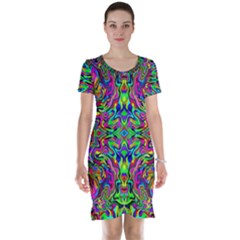 Colorful-15 Short Sleeve Nightdress by ArtworkByPatrick