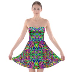 Colorful-15 Strapless Bra Top Dress by ArtworkByPatrick
