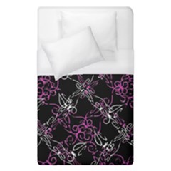 Dark Intersecting Lace Pattern Duvet Cover (single Size) by dflcprints