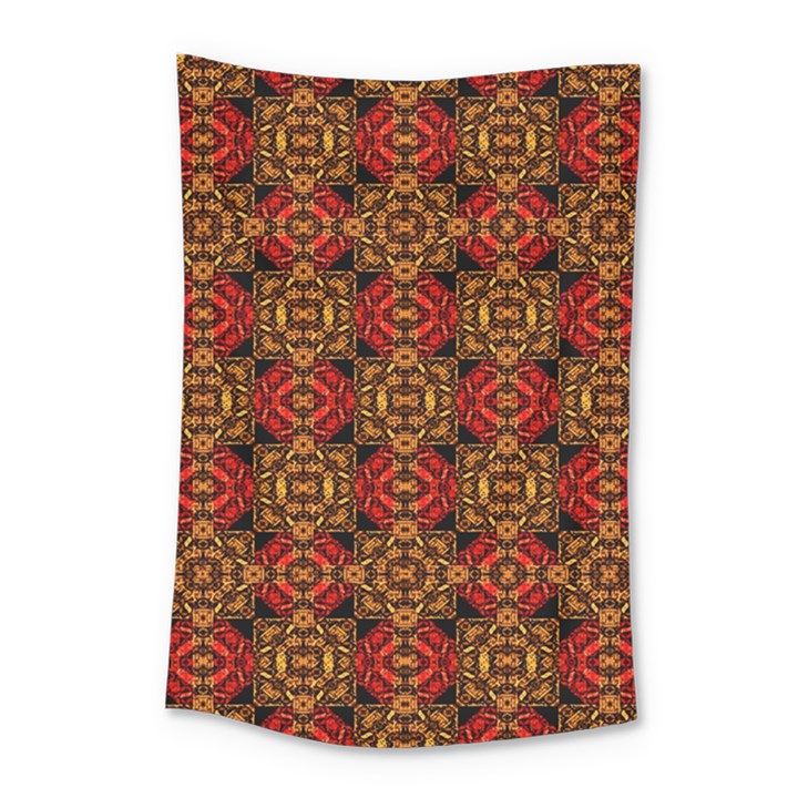 Colorful Ornate Pattern Design Small Tapestry