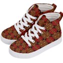 Colorful Ornate Pattern Design Kid s Hi-Top Skate Sneakers View2