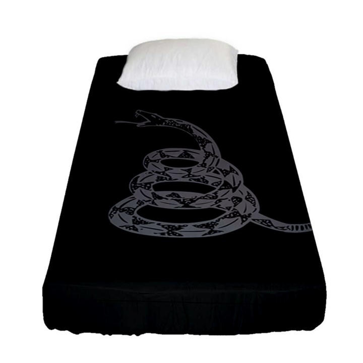 Gadsden Flag Don t tread on me Fitted Sheet (Single Size)