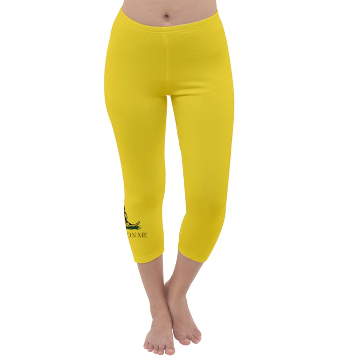 Gadsden Flag Don t tread on me Capri Winter Leggings 