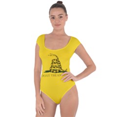 Gadsden Flag Don t tread on me Short Sleeve Leotard 