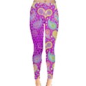 Colorful Aztec Prints with Polka Dots Leggings  View1