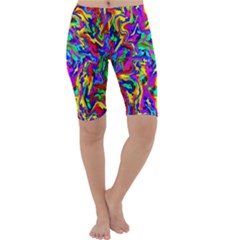 Artwork By Patrick-colorful-18 Cropped Leggings  by ArtworkByPatrick