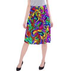 Artwork By Patrick-colorful-18 Midi Beach Skirt by ArtworkByPatrick