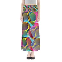 3d Pattern Mix Full Length Maxi Skirt