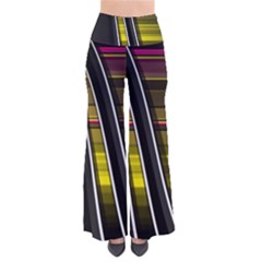 Abstract Multicolor Vectors Flow Lines Graphics So Vintage Palazzo Pants