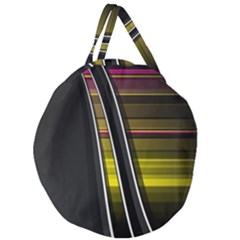 Abstract Multicolor Vectors Flow Lines Graphics Giant Round Zipper Tote by Sapixe