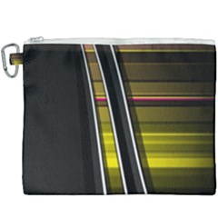 Abstract Multicolor Vectors Flow Lines Graphics Canvas Cosmetic Bag (xxxl)