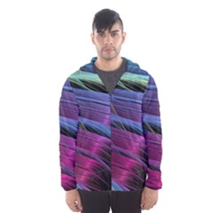 Abstract Satin Hooded Wind Breaker (men)