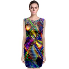 Abstract Digital Art Classic Sleeveless Midi Dress