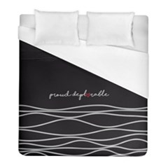 Proud Deplorable Maga Women For Trump With Heart And Handwritten Text Duvet Cover (full/ Double Size) by snek