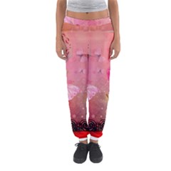 Wonderful Butterflies With Dragonfly Women s Jogger Sweatpants by FantasyWorld7