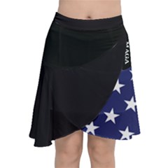 Maga Make America Great Again With Us Flag On Black Chiffon Wrap by snek