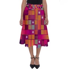 Abstract Background Colorful Perfect Length Midi Skirt
