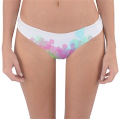 Abstract Color Pattern Colorful Reversible Hipster Bikini Bottoms by Sapixe