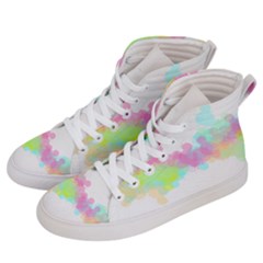 Abstract Color Pattern Colorful Women s Hi-top Skate Sneakers by Sapixe