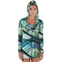 Abstract Long Sleeve Hooded T-shirt View1