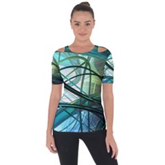 Abstract Short Sleeve Top