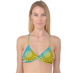 Abstract Art Art Radiation Reversible Tri Bikini Top